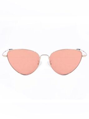 TOPFOXX FELINA ROSE GOLD FRAME MIRROR LENS CATEYE WOMENS SUNGLASSES NEW!